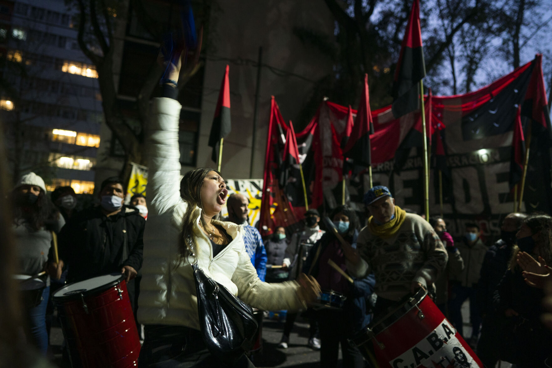 APTOPIX Argentina Cuba Protests